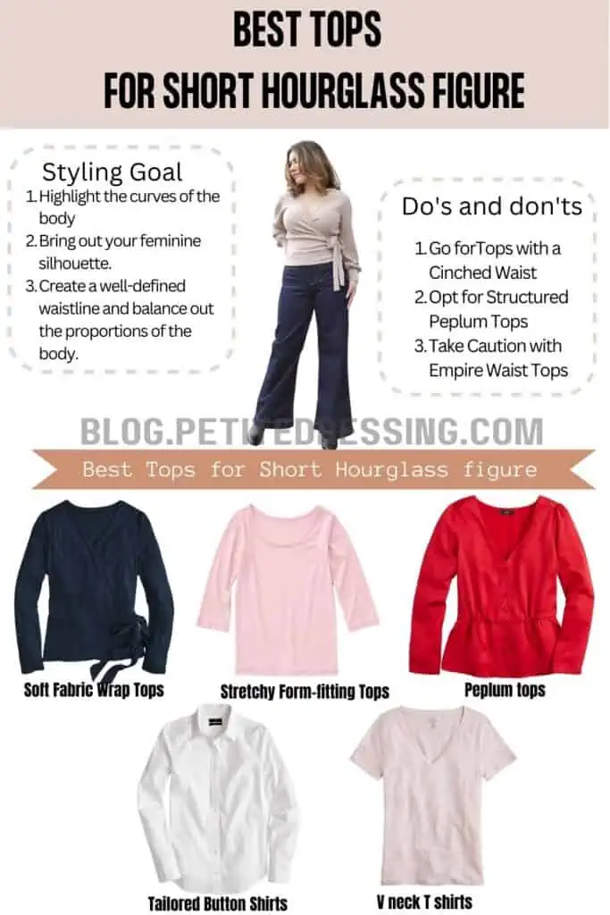 Tops Style Guide for Short Hourglass Figure - Petite Dressing