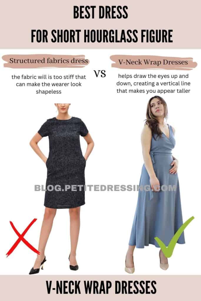 V-Neck Wrap Dresses