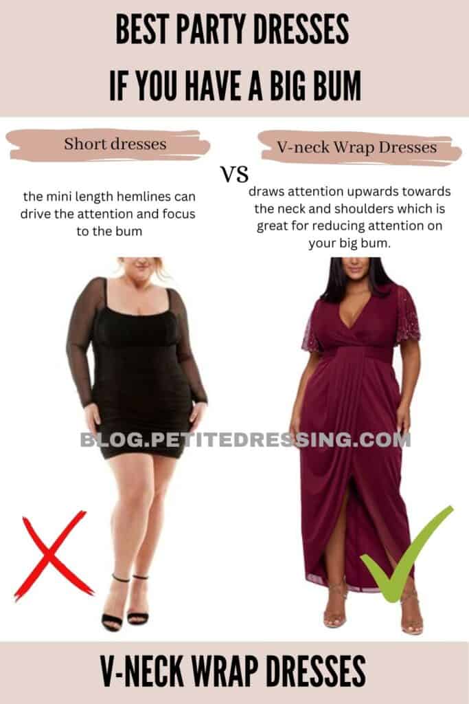 V-neck Wrap Dresses