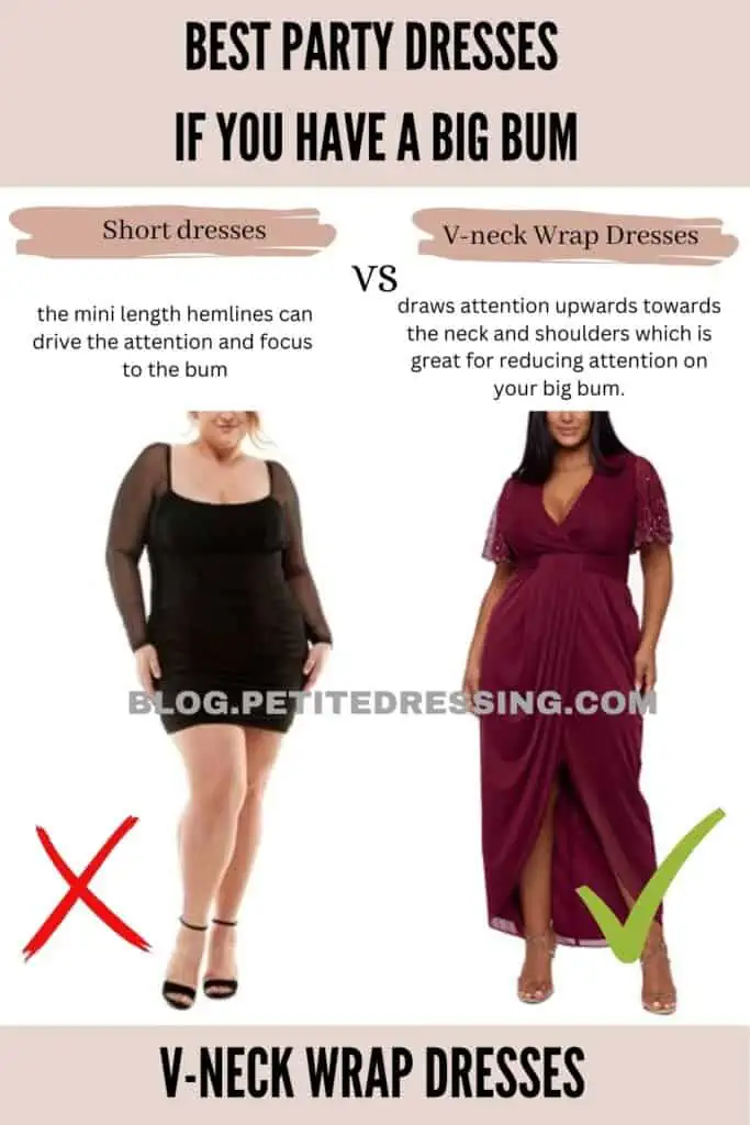 V-neck Wrap Dresses
