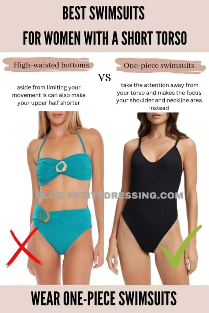 Wear one-piece swimsuits