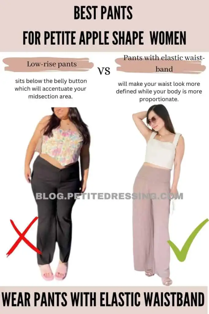 Wear pants with elastic waistband