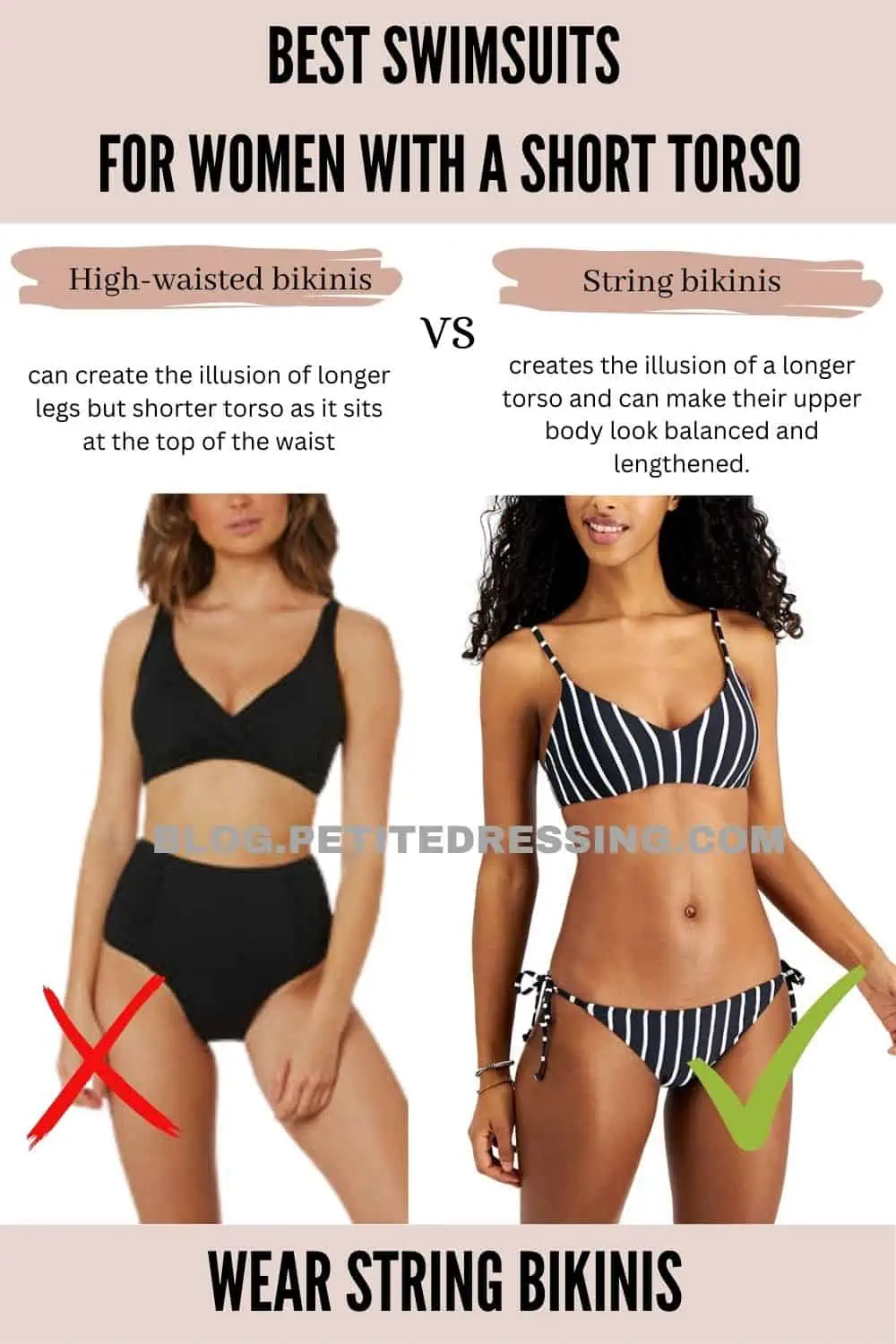 Most Flattering Swimsuits for Short Torso Body Shape (I wish I'd