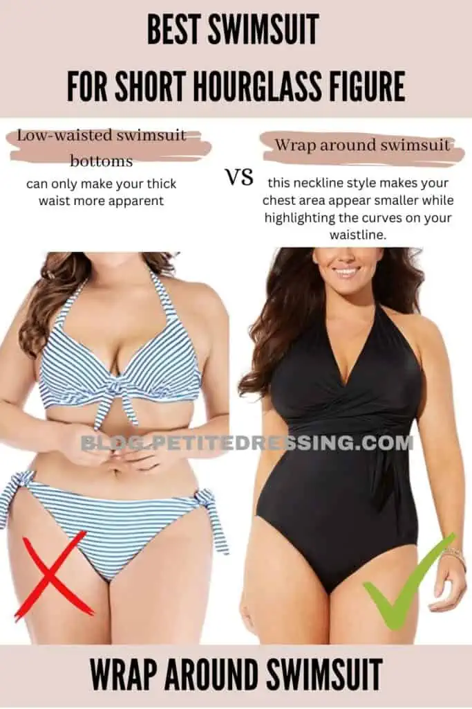 Wrap around swimsuit