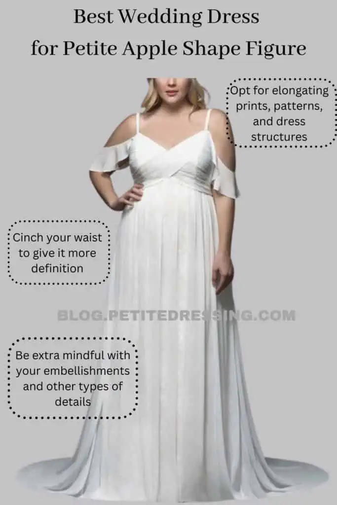 BEST WEDDING DRESS FOR PETITE APPLE SHAPE