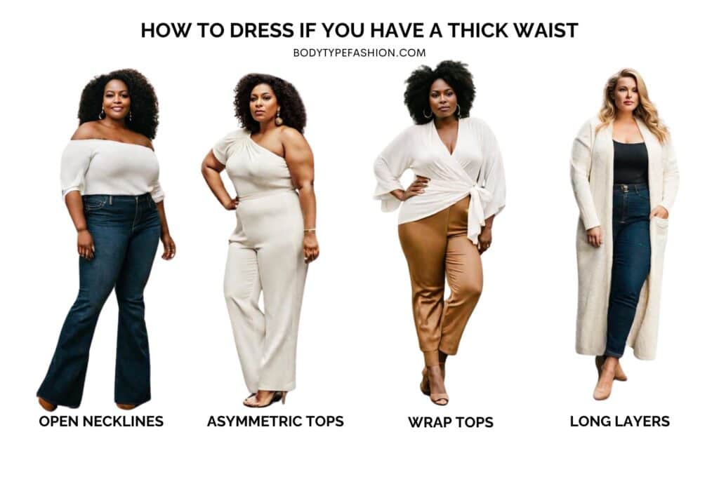 How to Dress if You Have a Thick Waist (The Complete Guide)