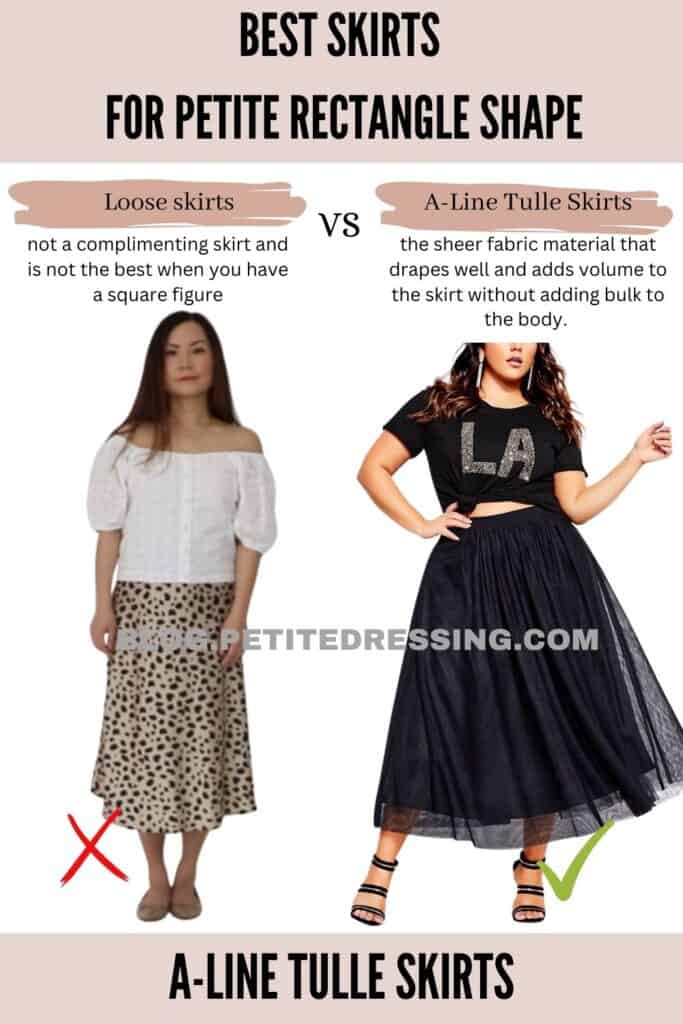 A-Line Tulle Skirts
