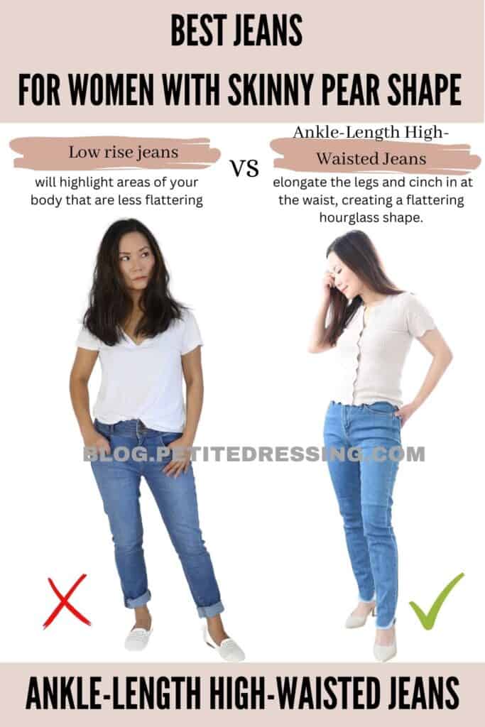 Jeans Guide for Women with Skinny Pear Shape