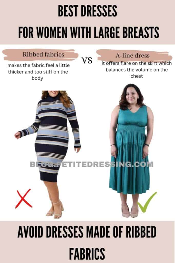 Avoid dresses made of ribbed fabrics-1