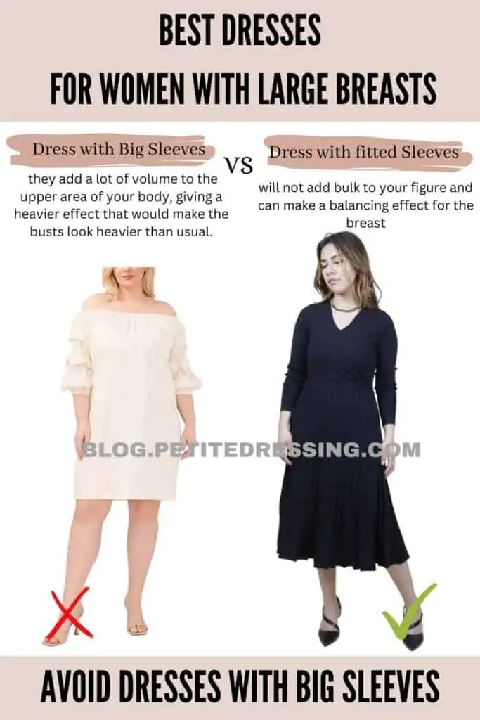 Avoid dresses with big sleeves-1