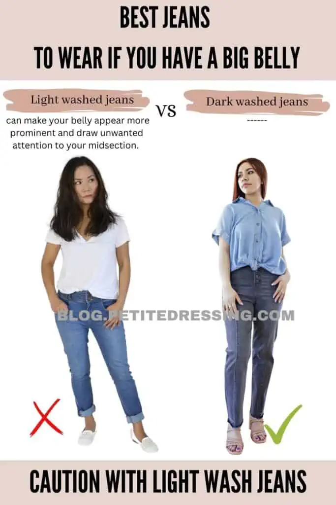 Caution with Light Wash Jeans