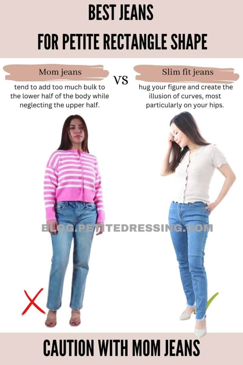 Jeans Style Guide for Petite Rectangle Shape