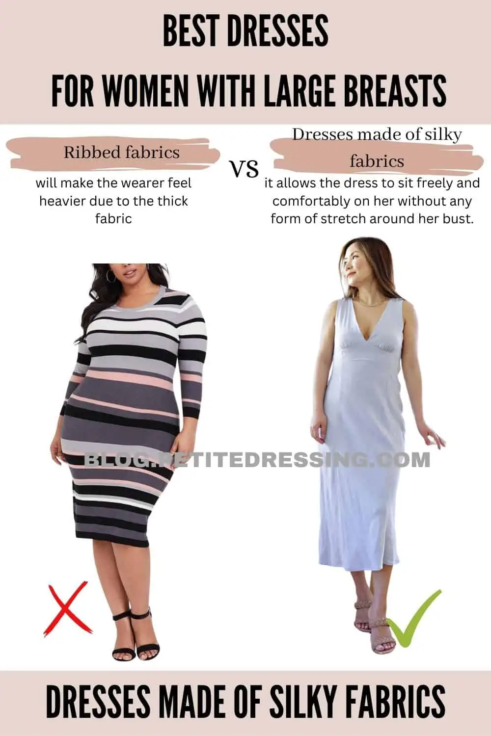 How to dress for a large bust  Dresses for big bust, Fashion, Plus size  fashion