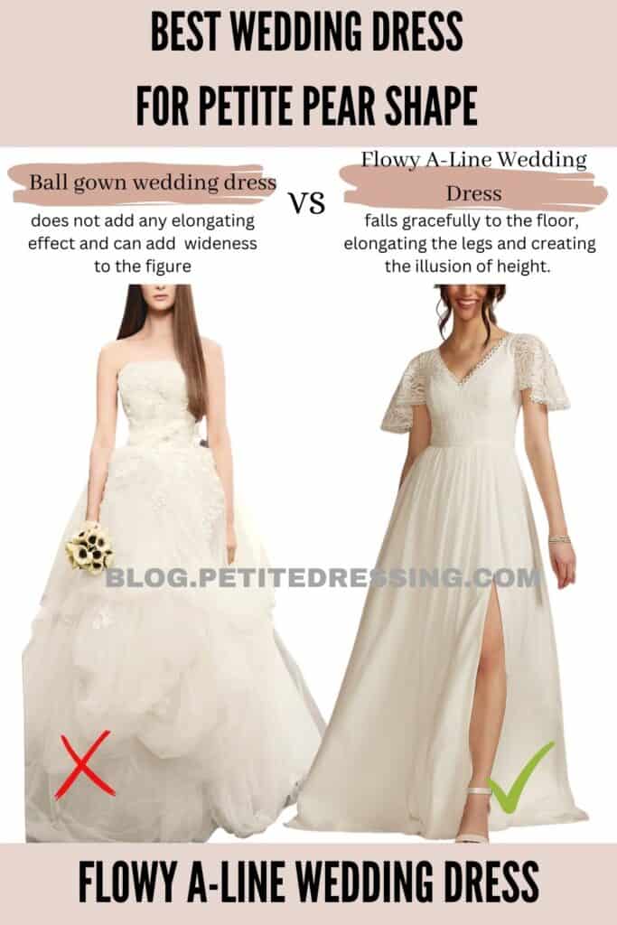 Wedding Dress Guide for the Petite Pear Shape