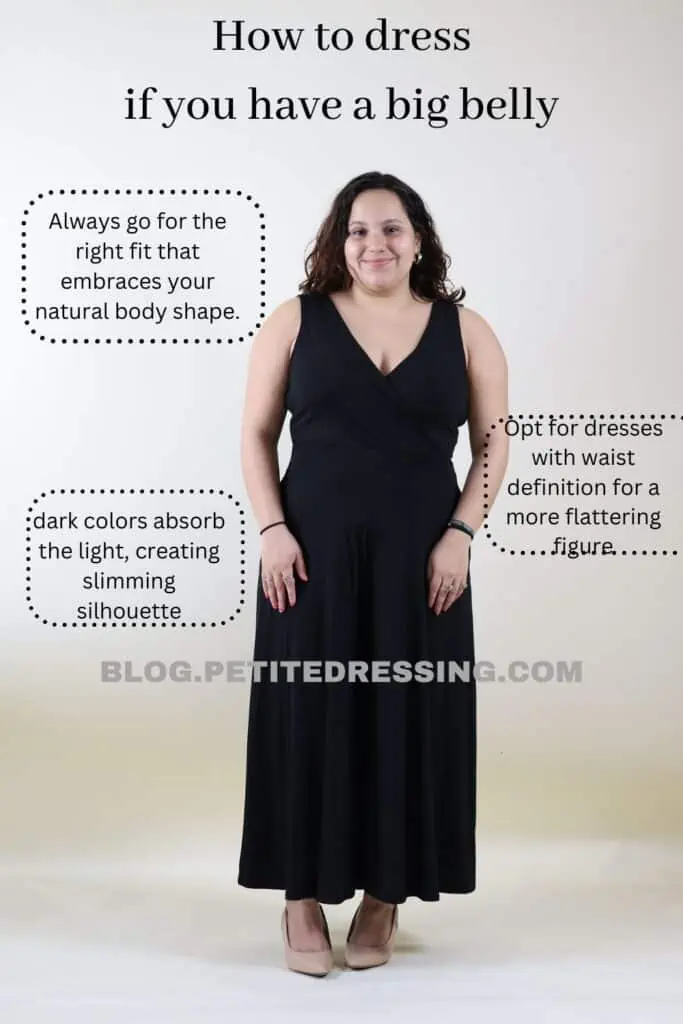 How to dress if you have a big belly