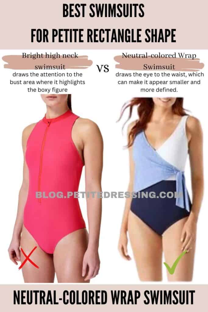 Neutral-colored Wrap Swimsuit-1
