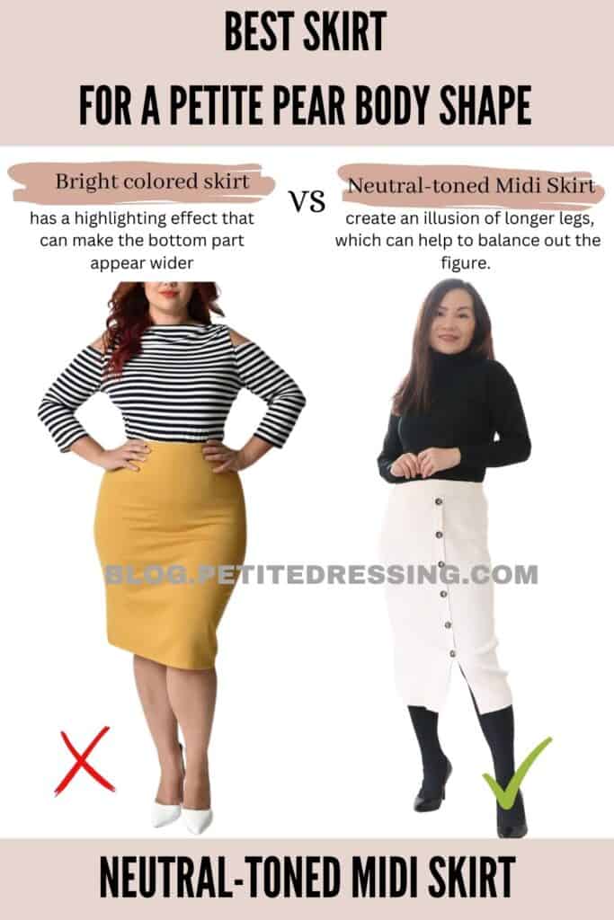 Neutral-toned Midi Skirt