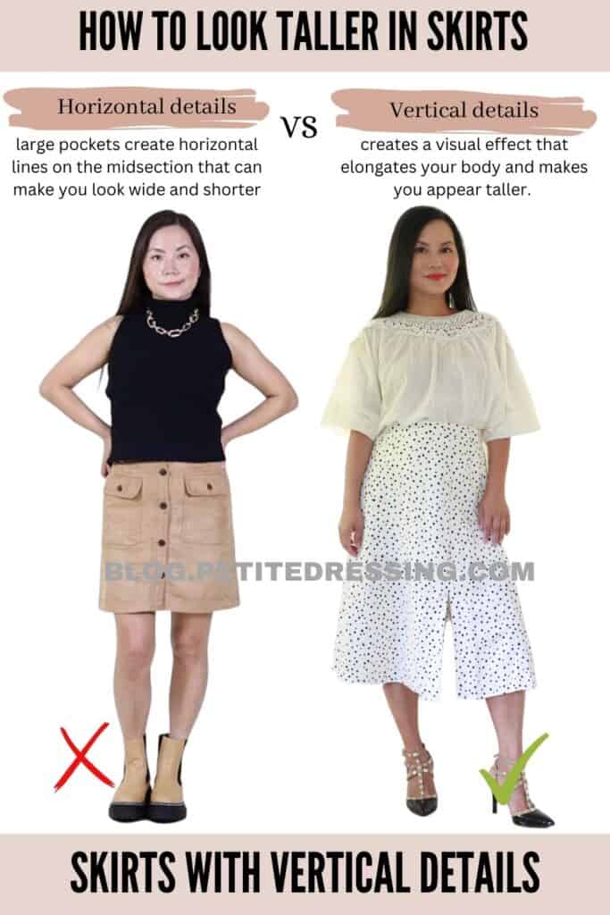 Skirts with Vertical Details