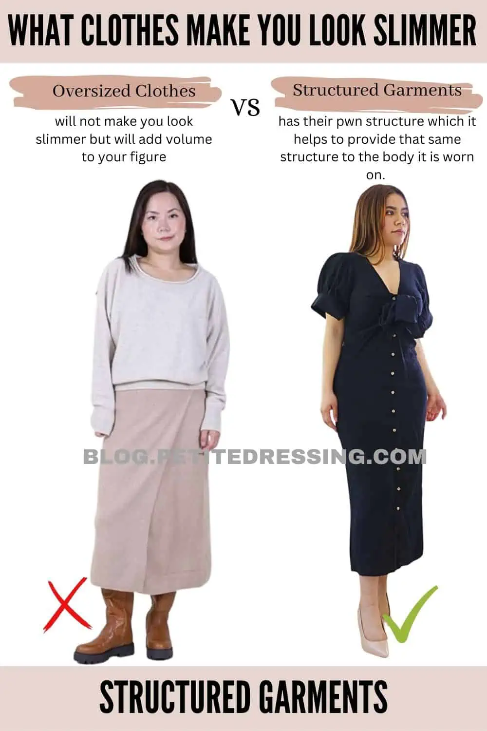 HOW TO LOOK SLIMMER IN A DRESS