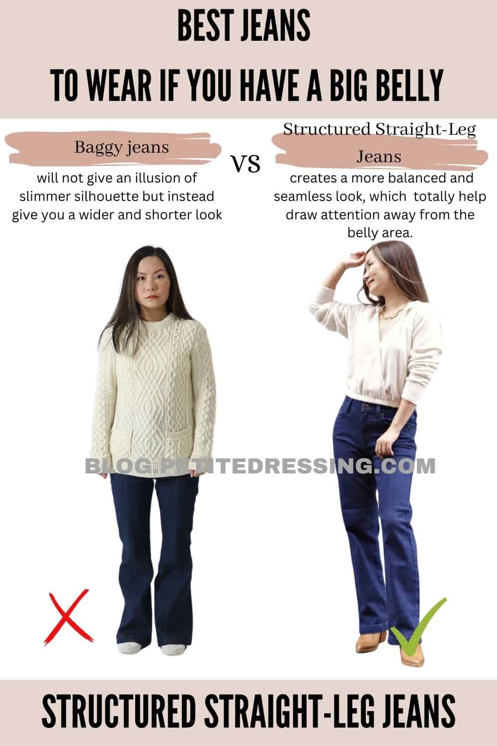 Quần jean waistband trung cao