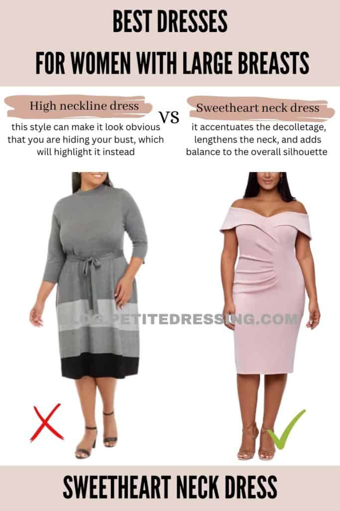 Sweetheart neck dress-1