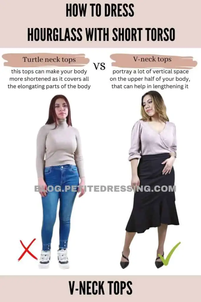 How to dress hourglass shape with short torso - Petite Dressing