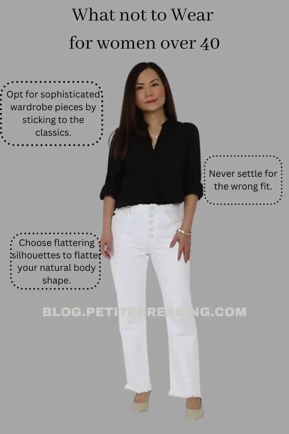 What Not to Wear for Women over 40 - Petite Dressing