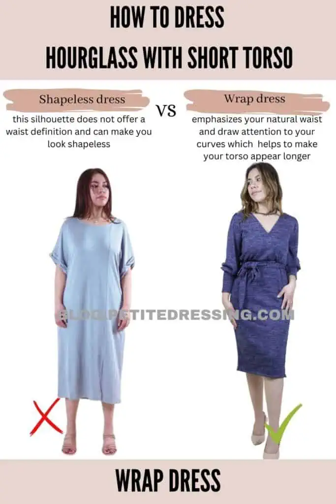 How to dress hourglass shape with short torso - Petite Dressing