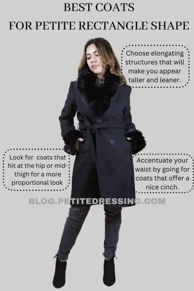 best Coats for Petite Rectangle Shape