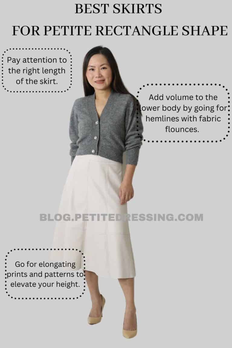 best skirts for petite rectangle shape