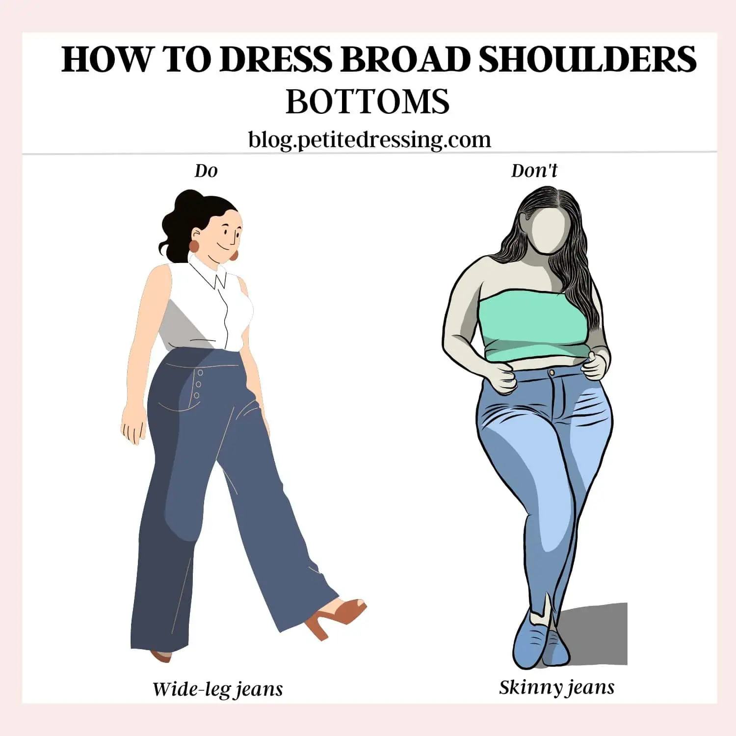 Necklines for broad shoulders  Broad shoulders, Big shoulders, Diy sewing  clothes