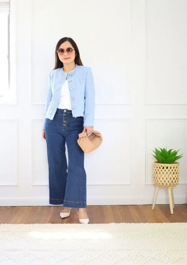 I’m 5’2″, here’s 12 best ways to wear wide leg jeans if you are petite
