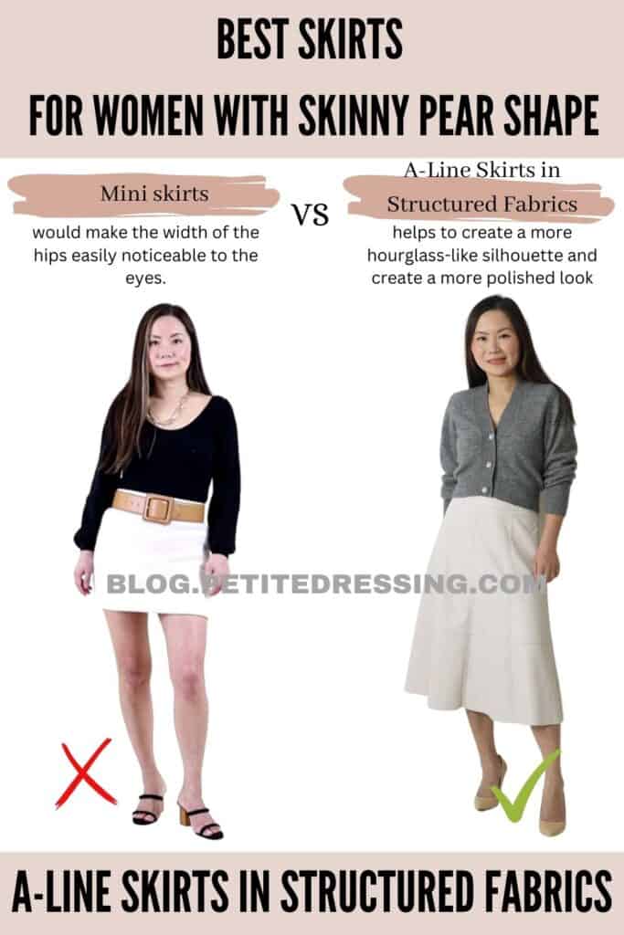 A-Line Skirts in Structured Fabrics