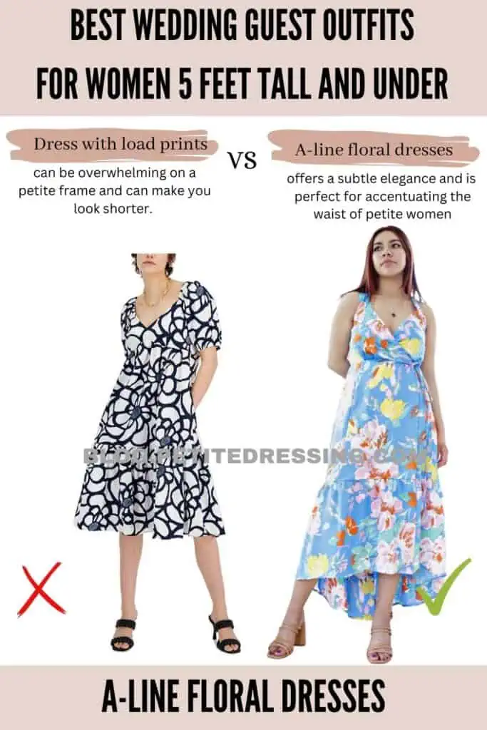 A-line floral dresses