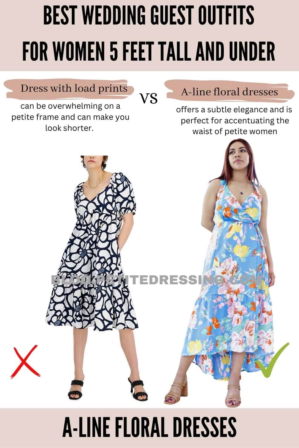 Wedding Guest Outfit Guide for Women 5 foot and under