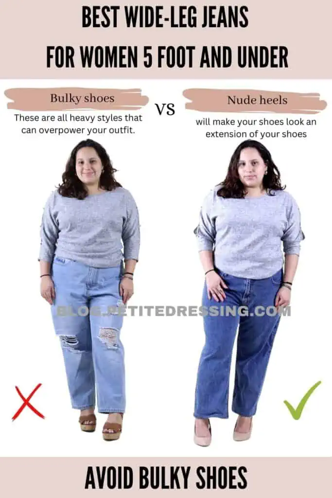 Avoid bulky shoes