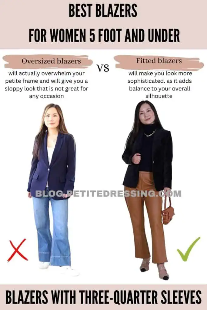 Avoid oversized blazers