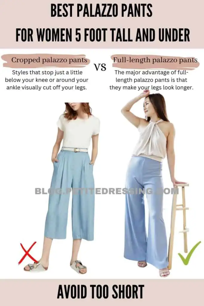 Palazzo Pants Guide for Women 5 foot Tall and under - Petite Dressing