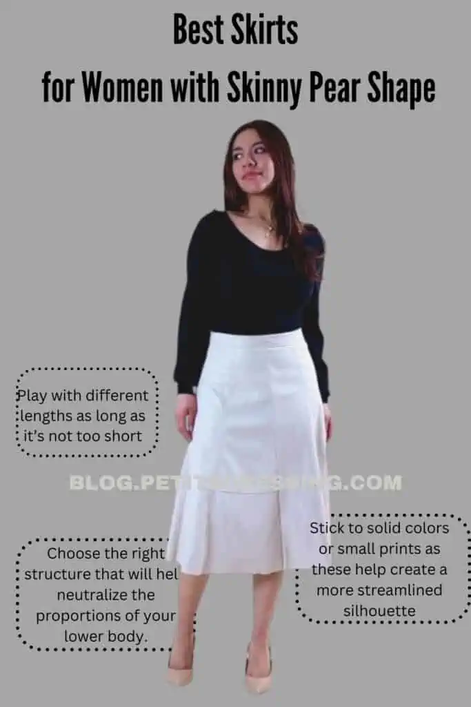 Best Skirts for Women with Skinny Pear Shape
