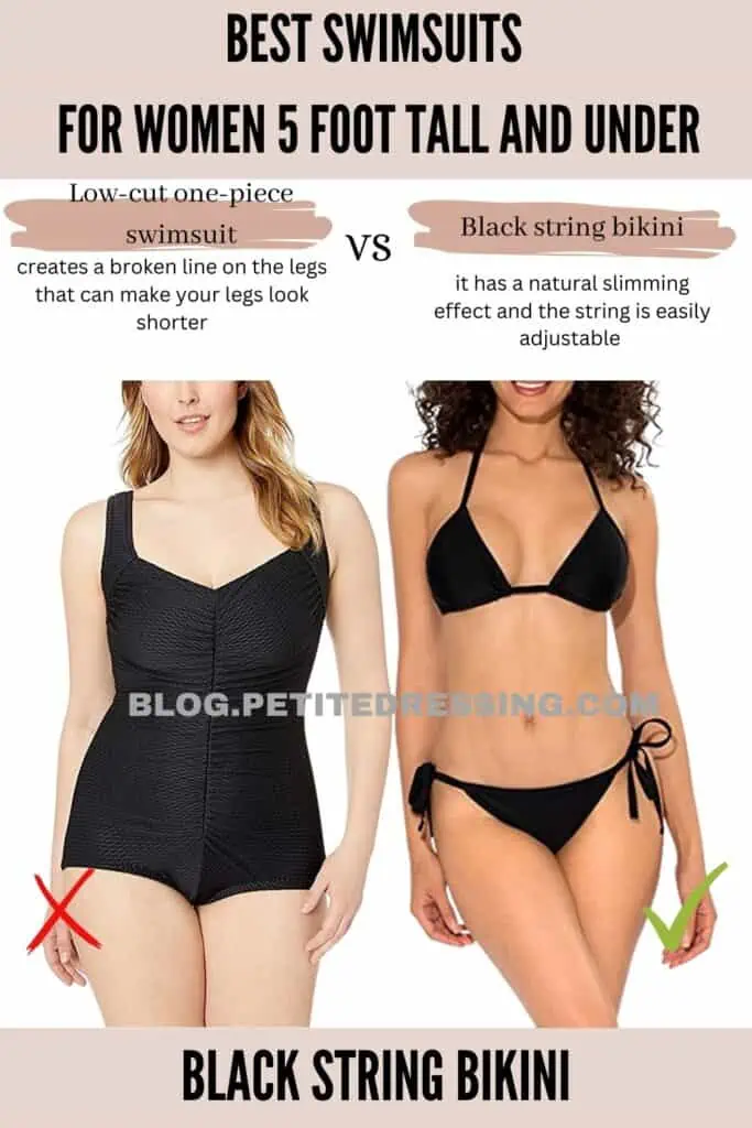 Black string bikini