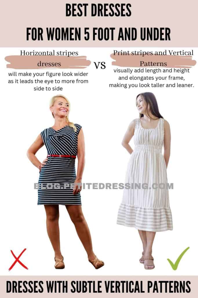 Dresses with Subtle Vertical Patterns