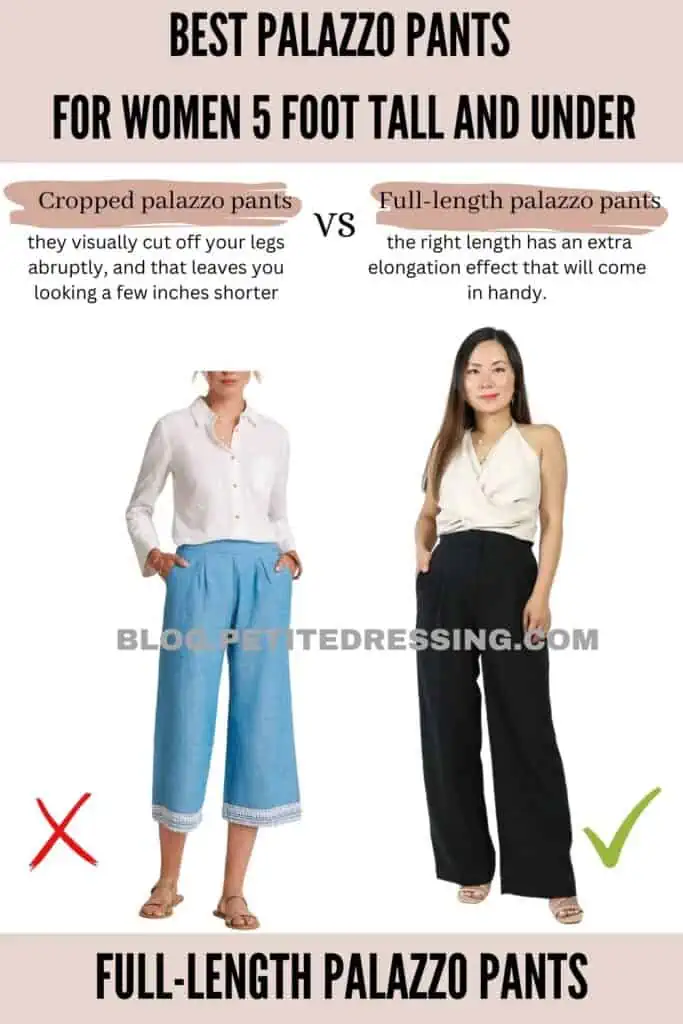 Full-length palazzo pants