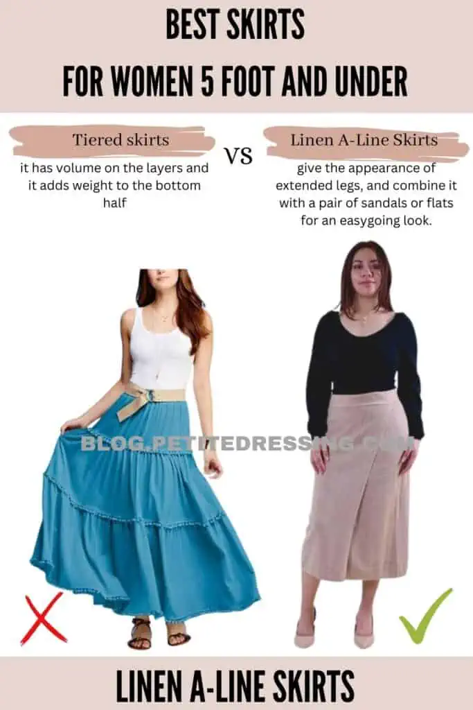 Linen A-Line Skirts