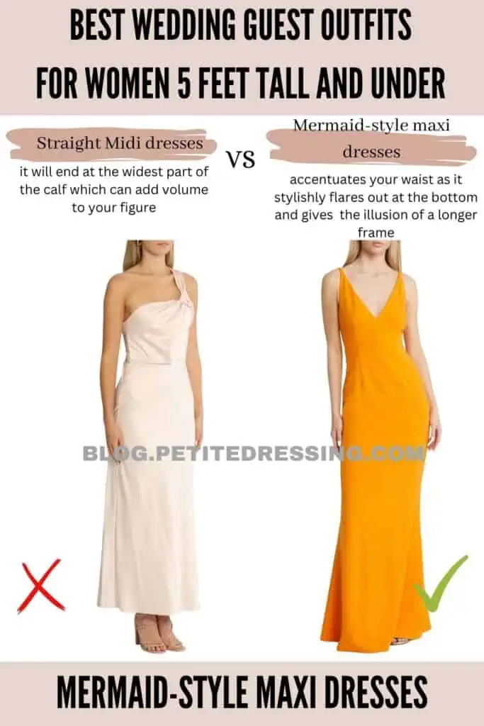 Mermaid-style maxi dresses