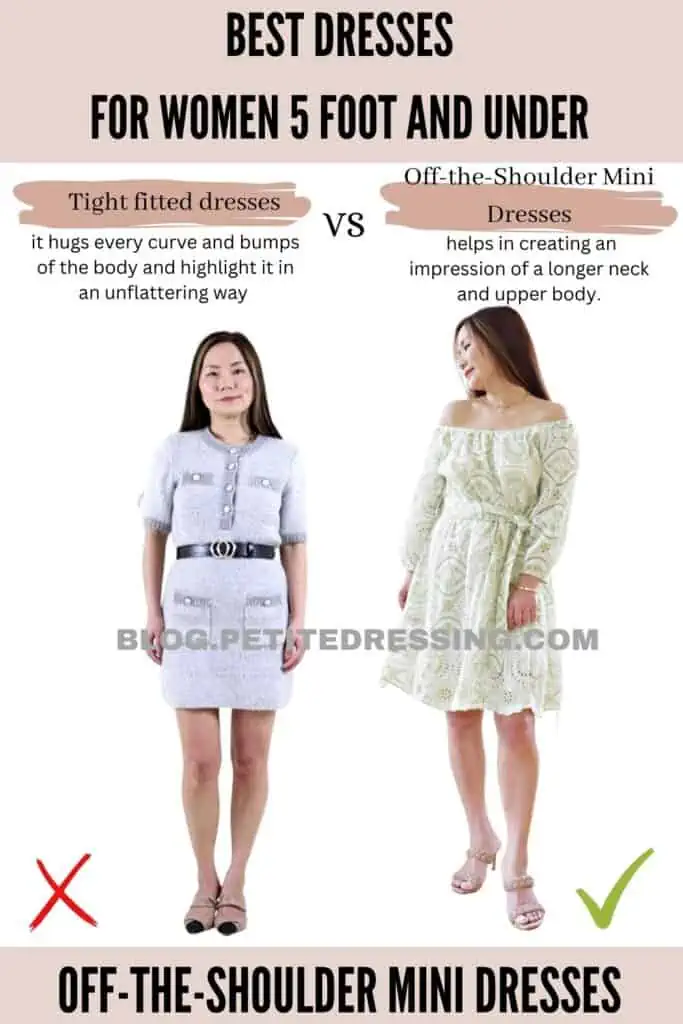 Off-the-Shoulder Mini Dresses