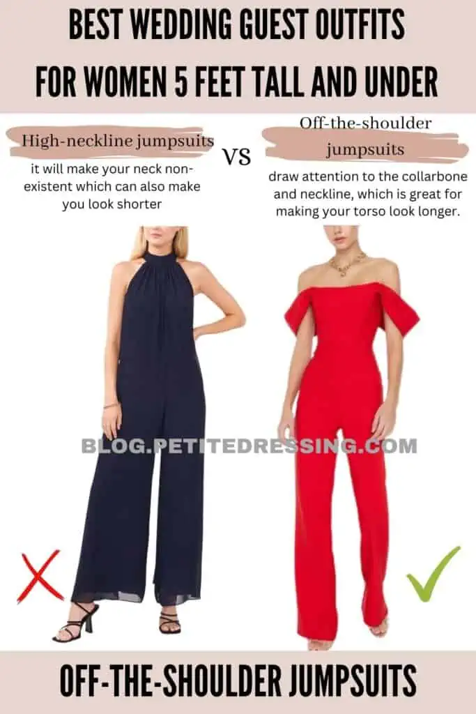 Off-the-shoulder jumpsuits