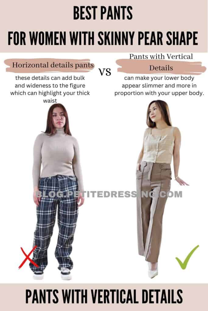 Pants with Vertical Details