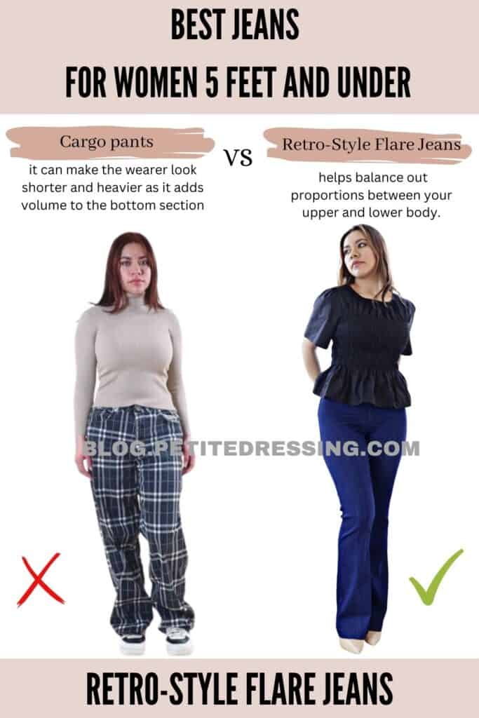 Retro-Style Flare Jeans