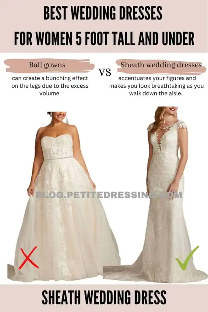 Sheath wedding dress