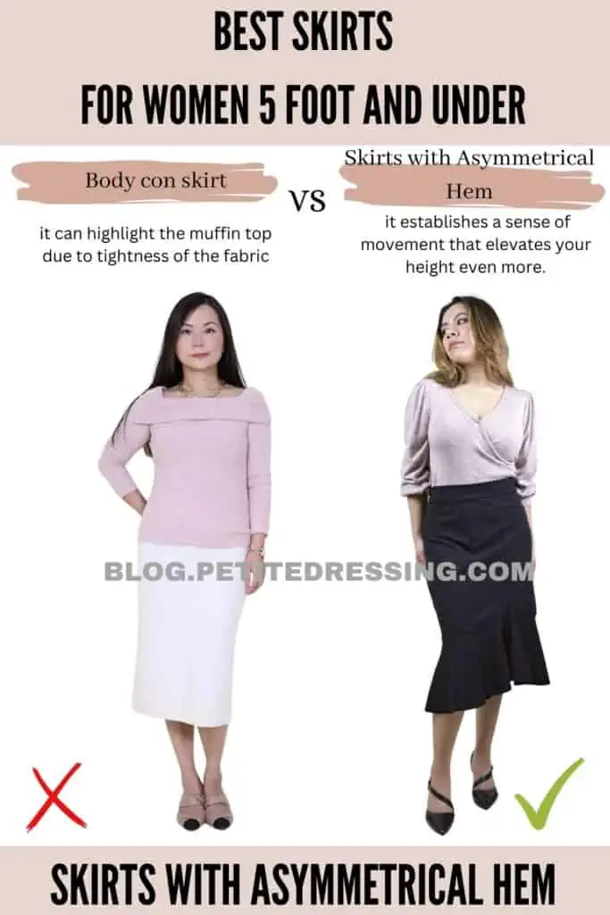 Skirts with Asymmetrical Hem